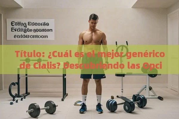 Título: ¿Cuál es el mejor genérico de Cialis? Descubriendo las Opciones,¿Cuál es el mejor genérico de Cialis?