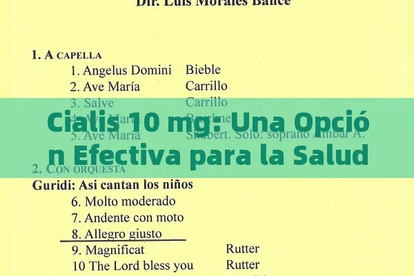 Cialis 10 mg: Una Opción Efectiva para la Salud Masculina